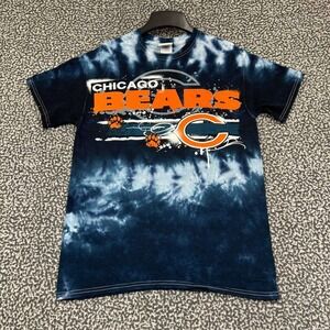 Chicago Bears Shirt Men Medium Blue Team Apparel Short Sleeve Crew Neck M